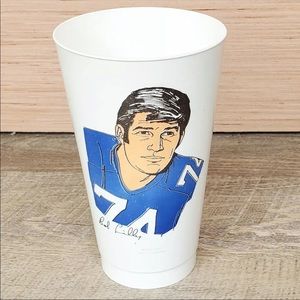 Bob Lilly Cowboys Collectible Cup 70s 7Eleven 7-11 Slurpee Vintage Football NFL